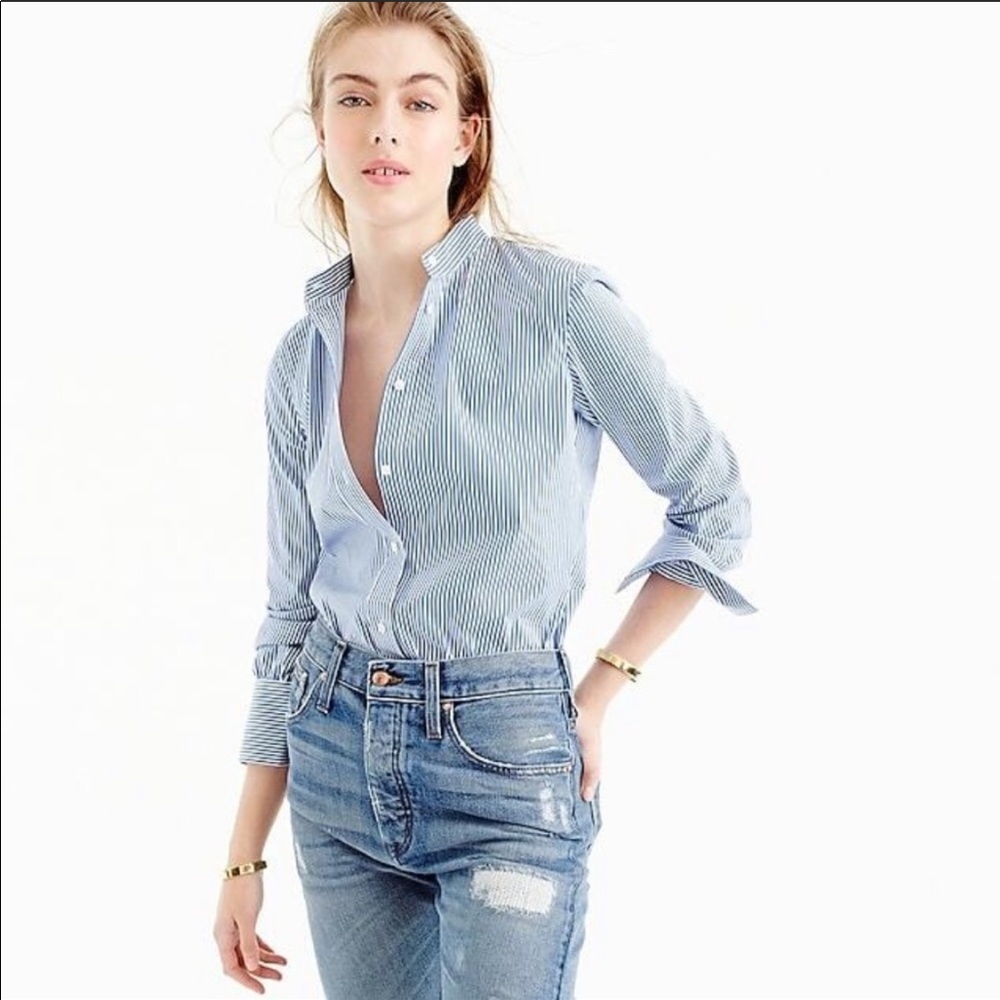 J.Crew striped bodysuit